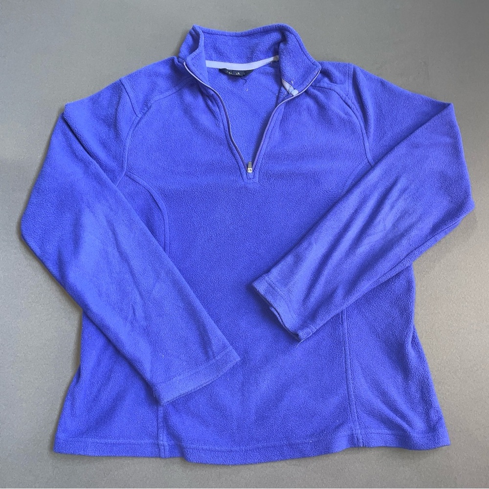 Lands' End Women's Cobalt Blue Quarter-Zip Sweater